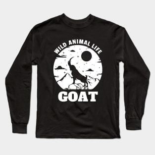 Wild Animals Life Of Goat Long Sleeve T-Shirt